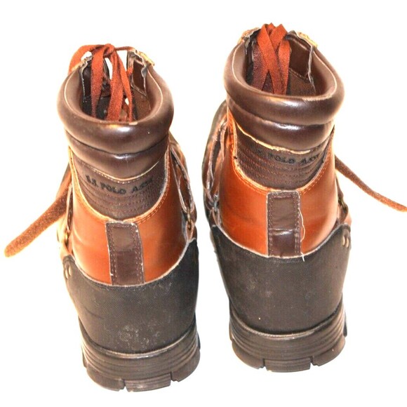 US POLO ASSN. Duck Toe Winter Snow Hiking Boots Buckle Strap Men\'s sz 11